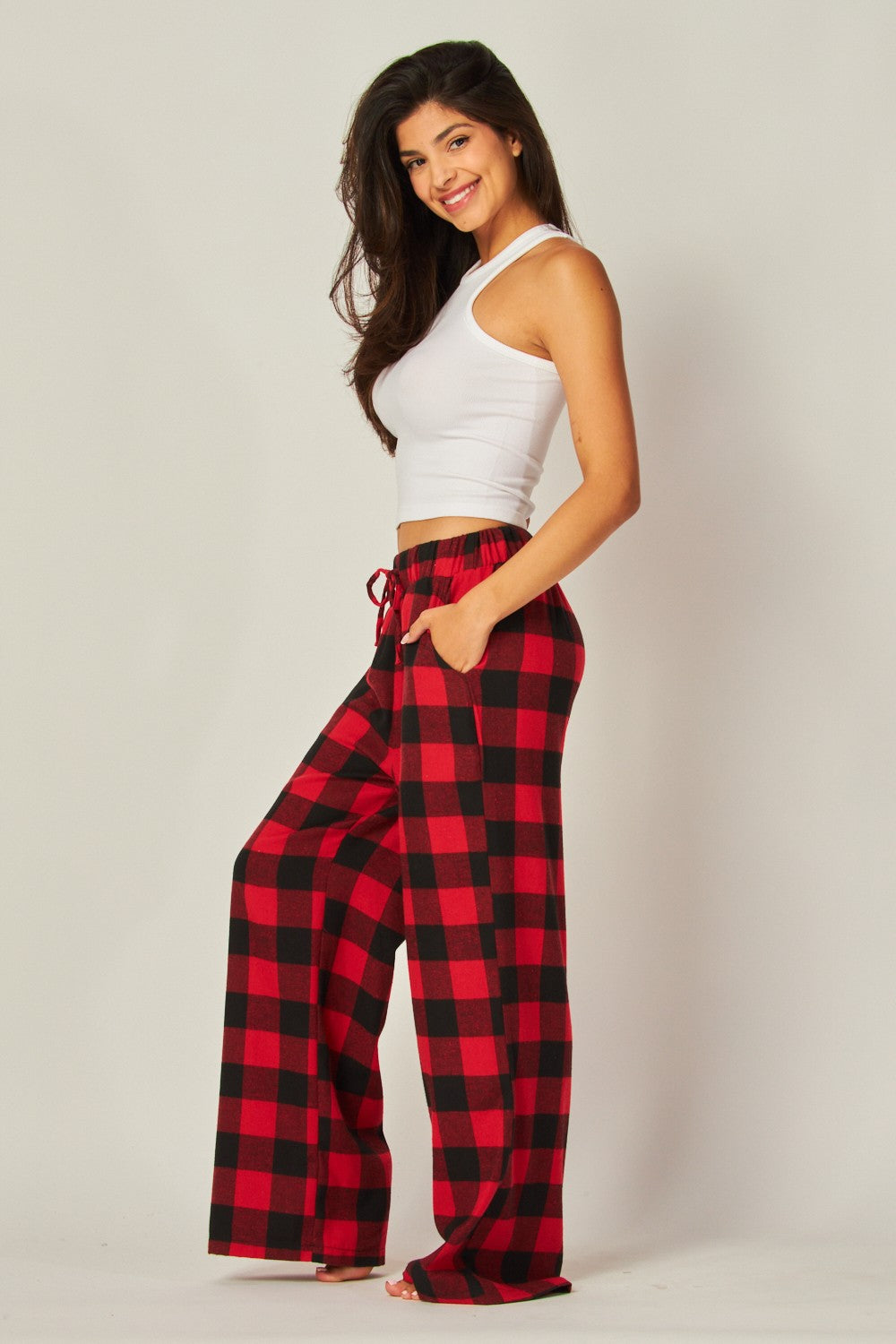Red/Black Checkered Pants