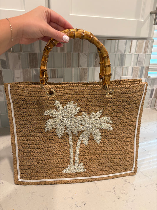 Golden Palm Tote