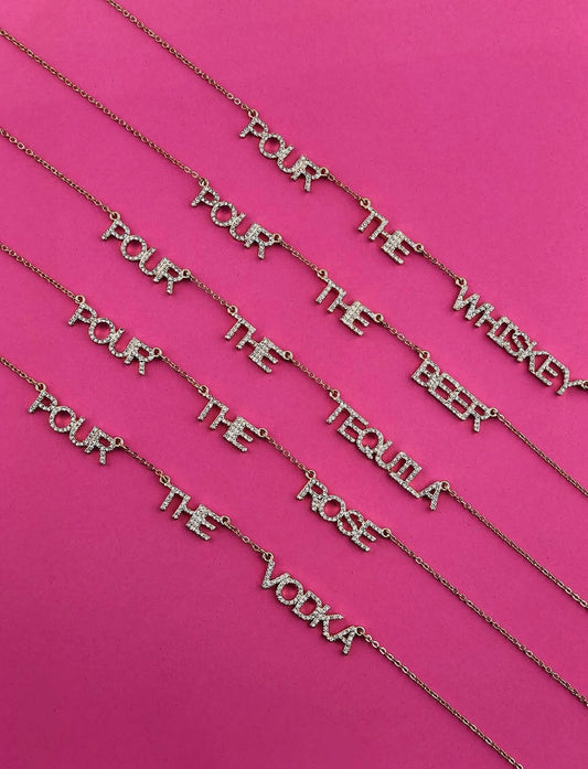 Pour the Vodka Necklace