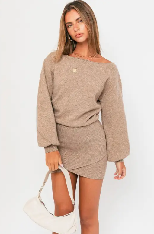Taupe Sweater Dress
