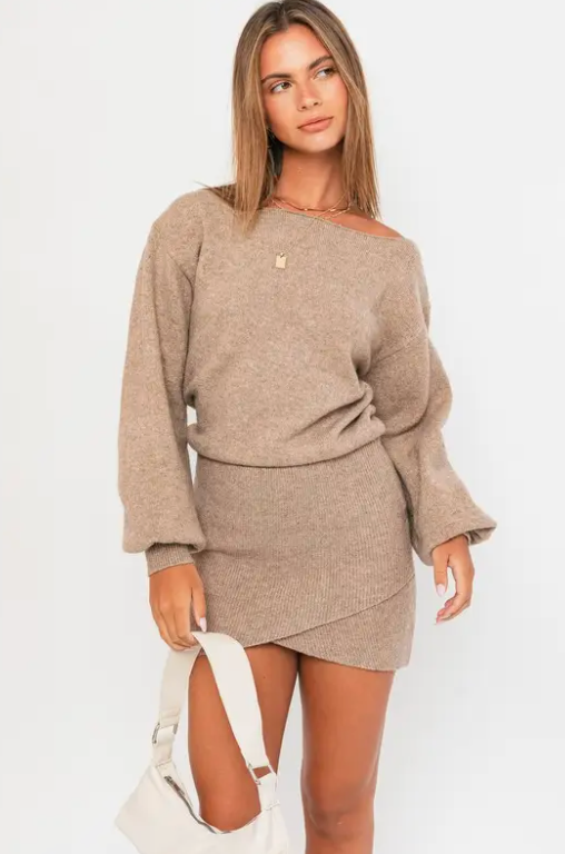 Taupe Sweater Dress