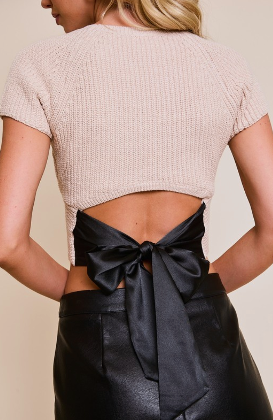Ribbon Tie Sweater