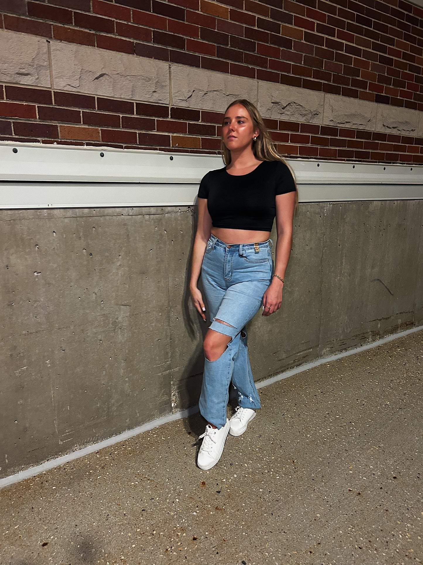 Basic Crop Tee - Black
