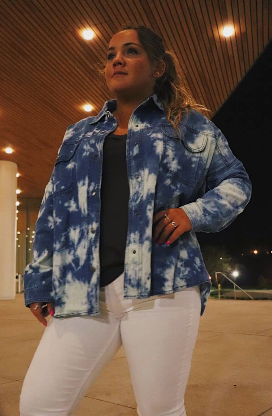 Rock & Roll Jacket (Blue Tie Dye)