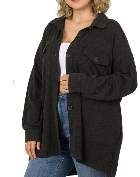 Black Breeze Shacket