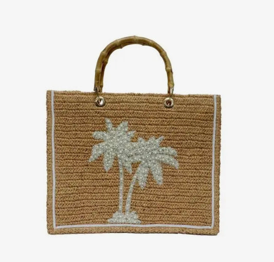 Golden Palm Tote