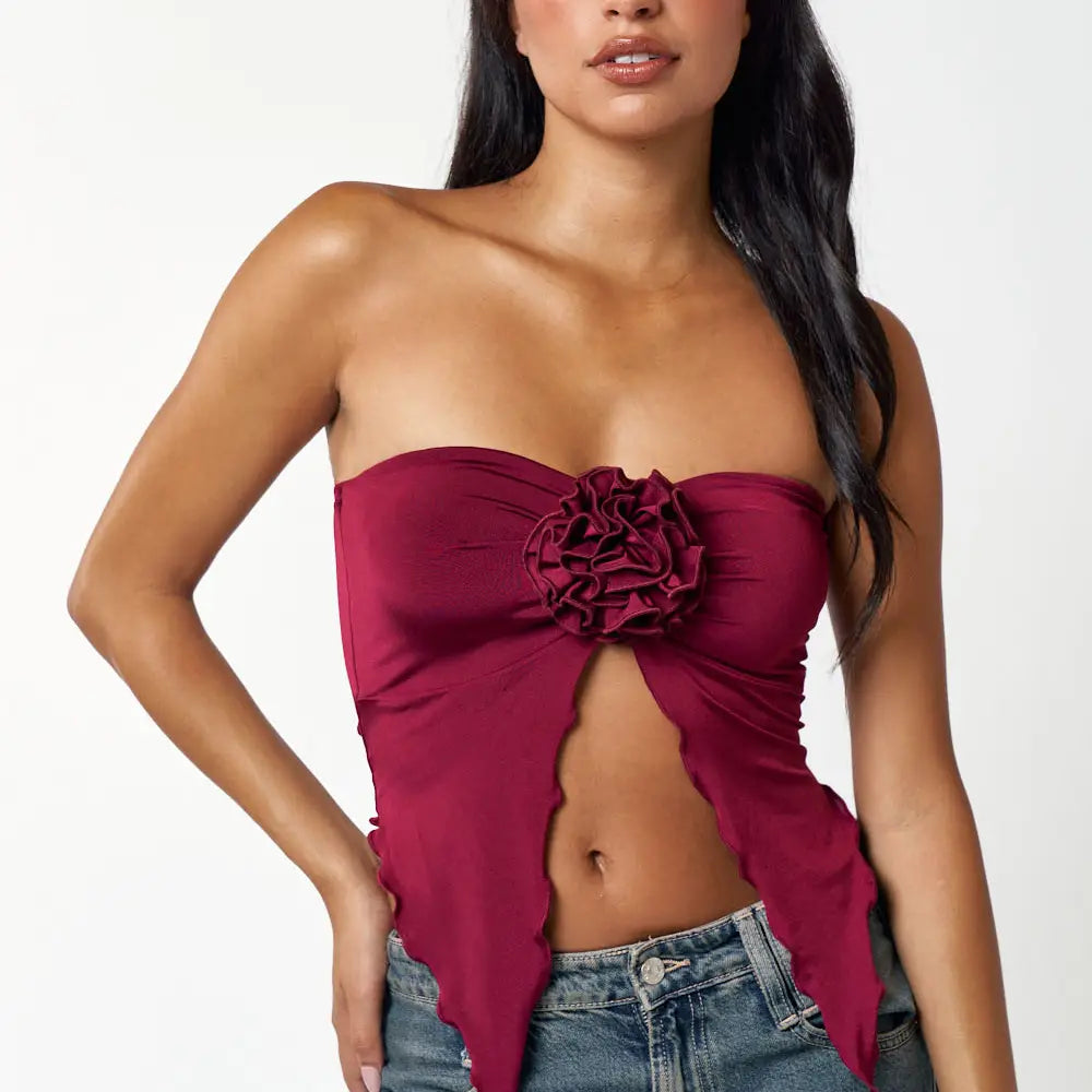 Rosette Tube Top