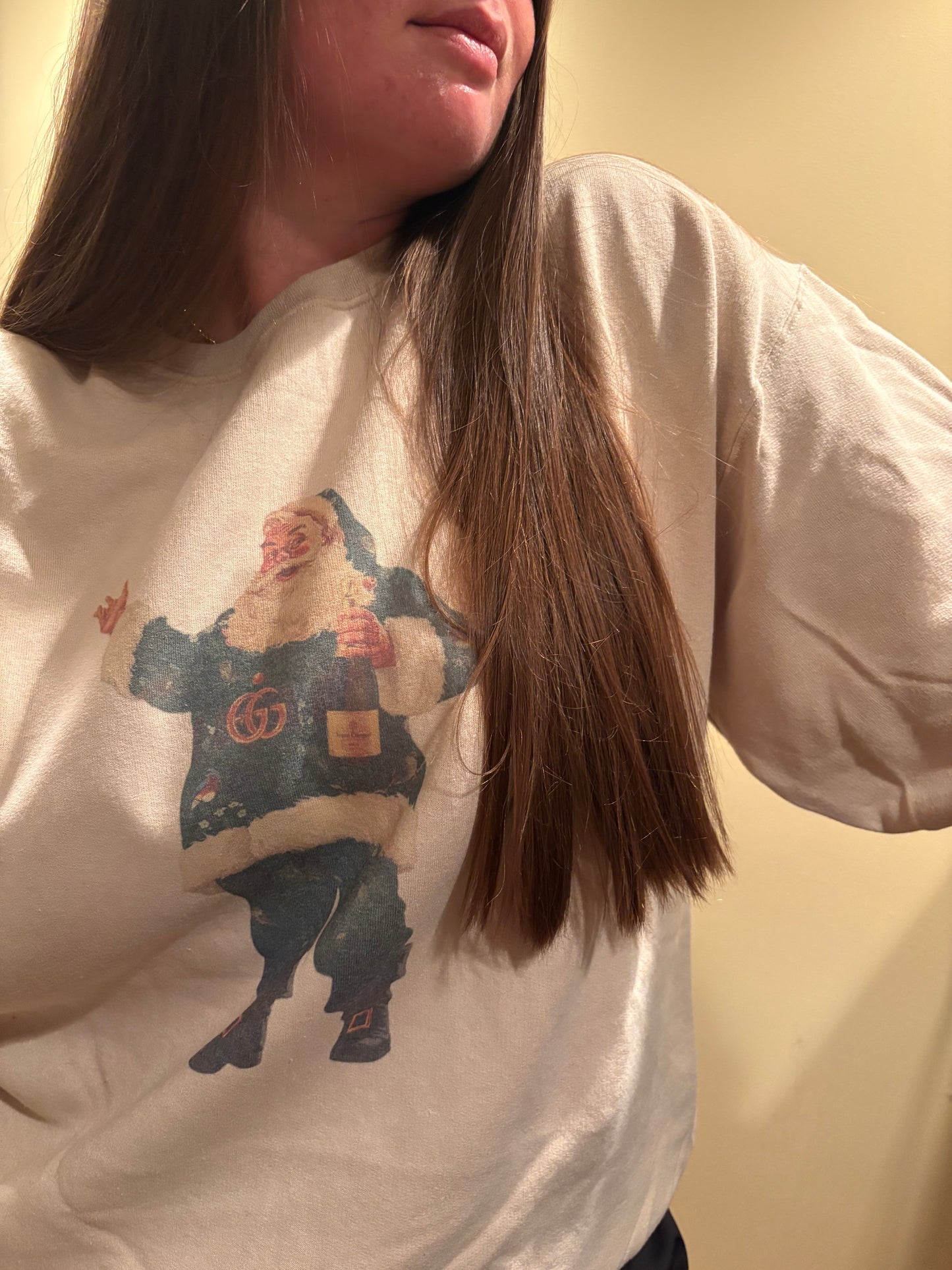 Gucci Santa Crewneck (Sand)