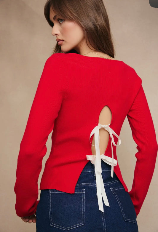 Ribbon Bow Sweater