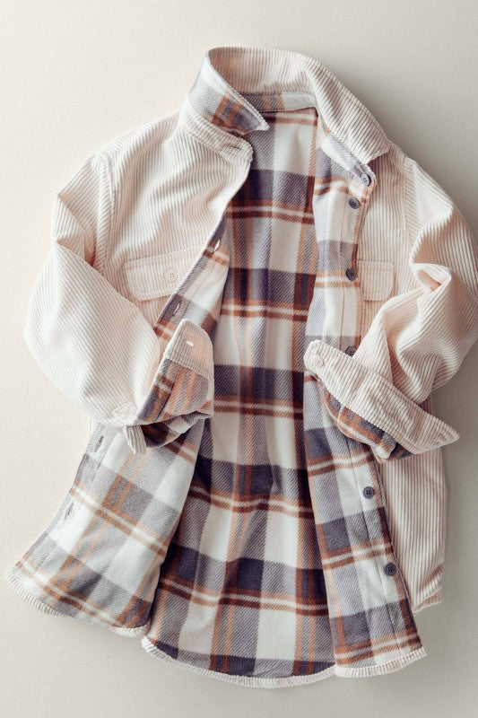 Corduroy Flannel Shacket