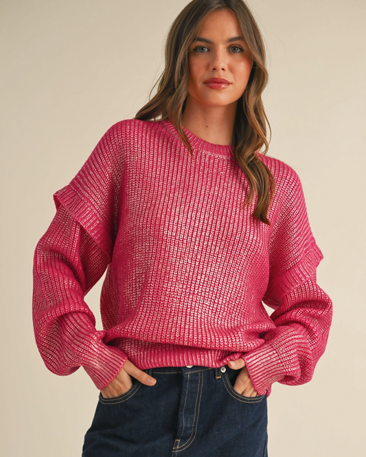 Pink Frost Sweater