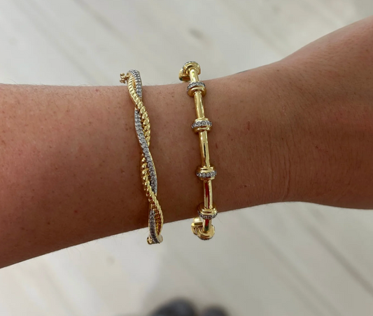 Pave Twist Bracelet