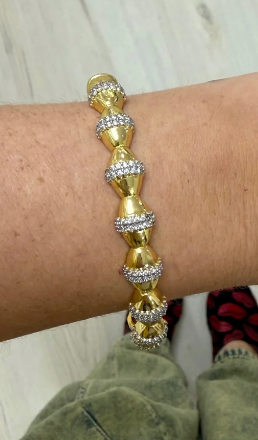 Two Tone Studded Cuffs