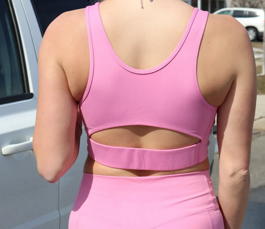 Pretty in Pink Sports Bra